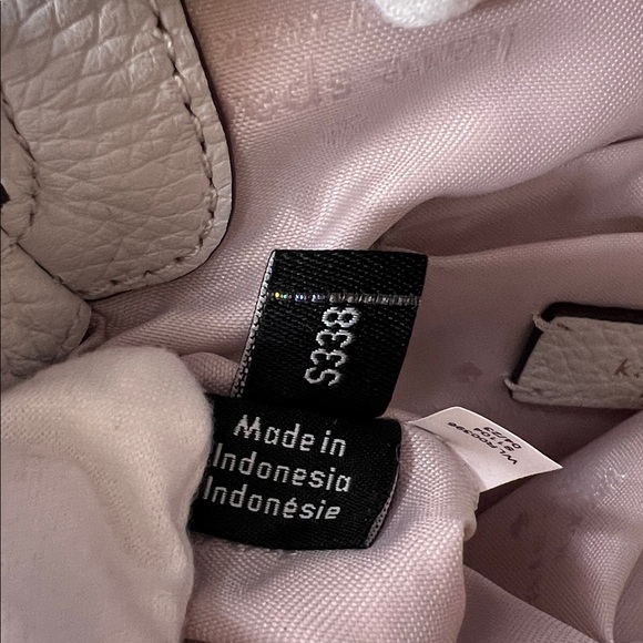 Kate Spade Light Gray Leila Mini Flap Crossbody Leather NWOT $239 Retail - Picture 11 of 17